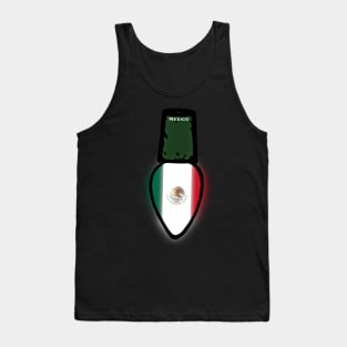 Mexico Flag Christmas Light Tank Top